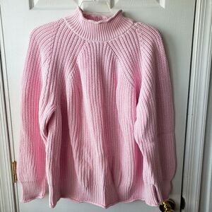 J. Crew Light Pink Turtleneck Sweater